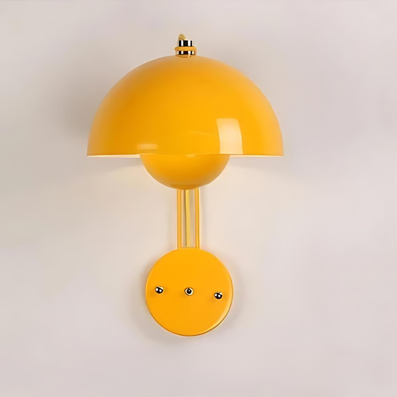Mushroom-Shaped Metal LED Wall Light