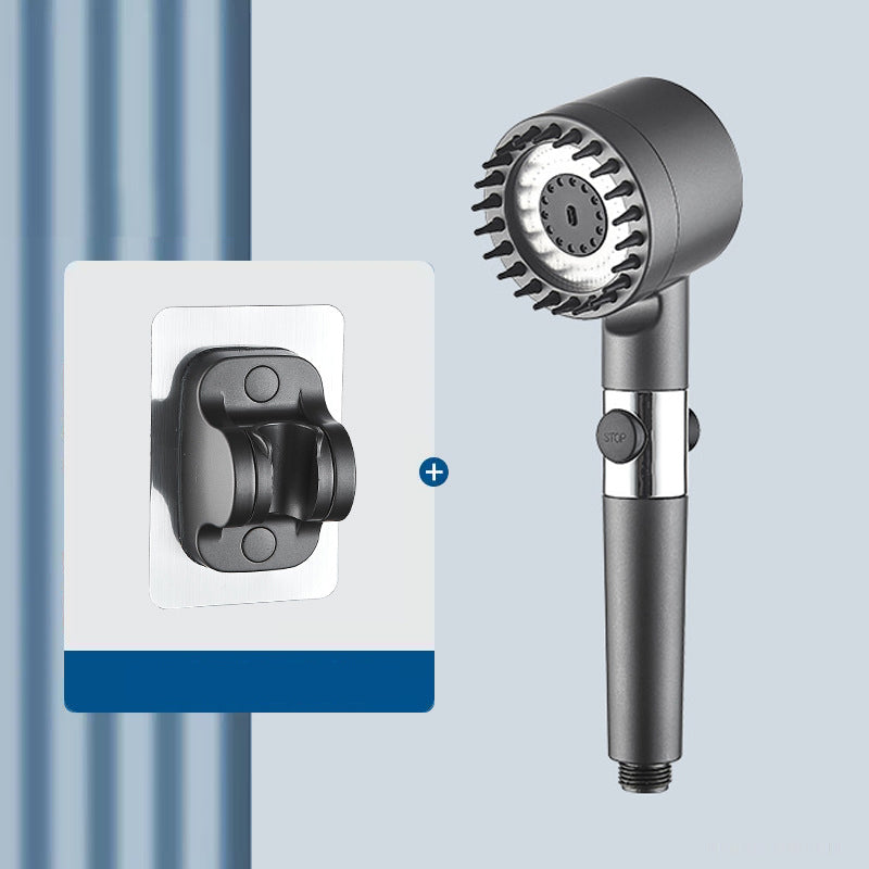 High-Pressure Multifunction Shower Head with Ionic Filter and Adjustable Holder