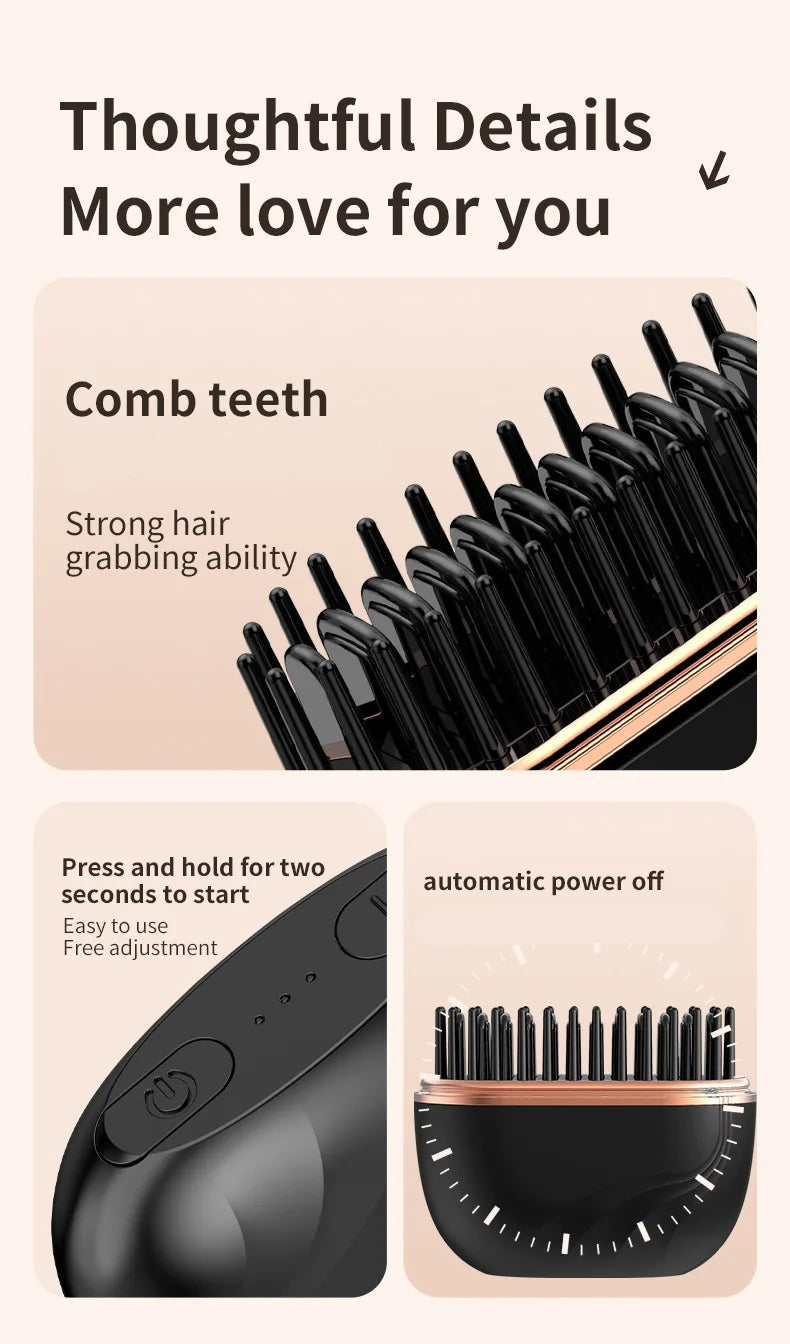 Cordless 2-in-1 Ceramic Hair Straightener and Curler