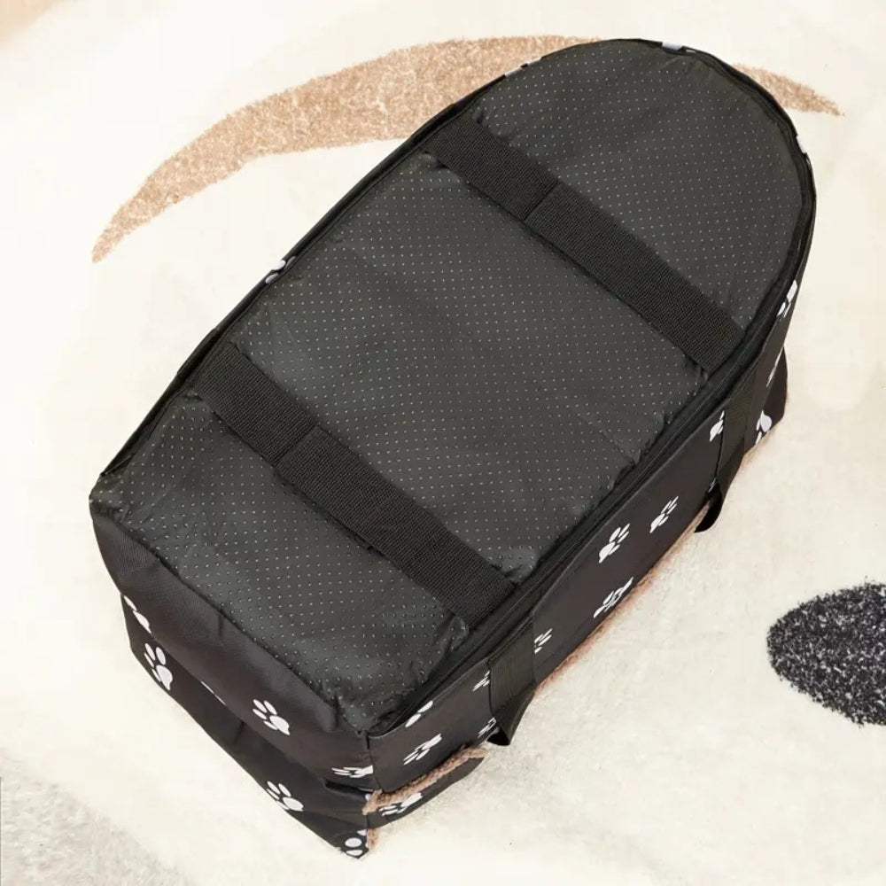 Portable Oxford Travel Pet Bed with Safety Straps for Small Dogs and Cats