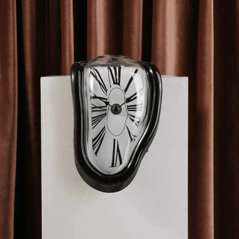Fusion Time Distortion Clock - Funky Curved Design