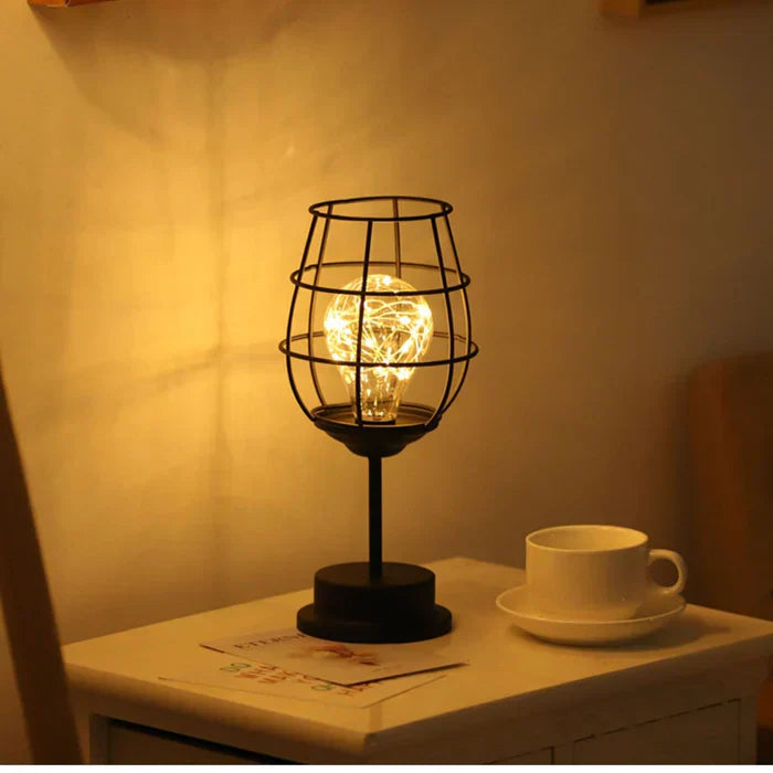 Luxury Metal Table Lamp with Warm Light for Modern Interiors