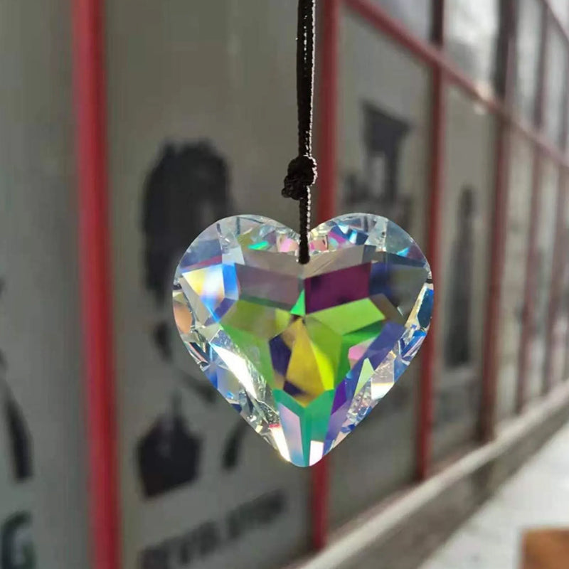 Heart-Shaped K9 Crystal Sun Catcher Prism