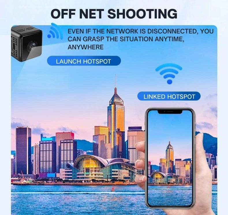 1080P Wireless WiFi Security Camera - Weatherproof Indoor/Outdoor Surveillance