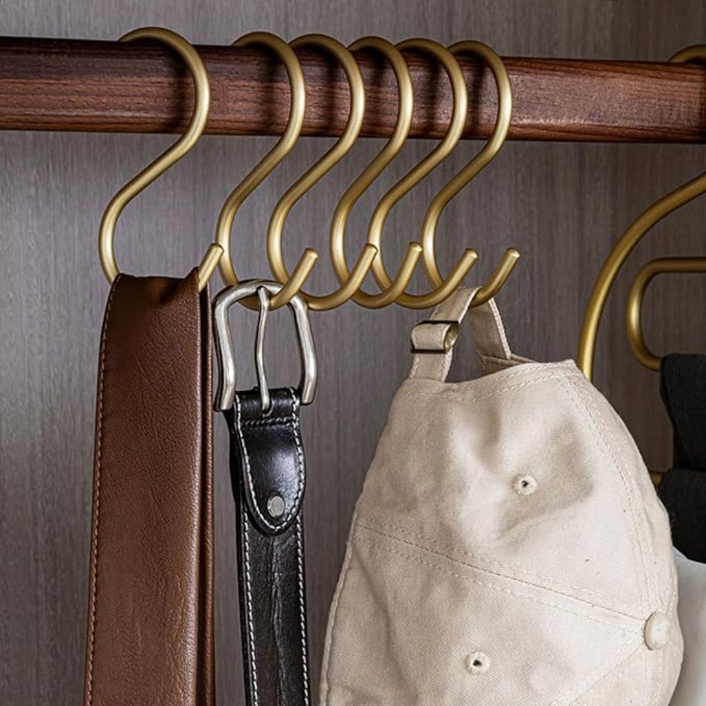 Durable S Hook Clothes Holders Set - 3 Heavy-Duty Organizers