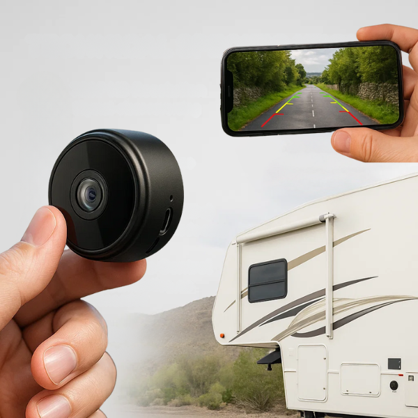 HD Wireless Backup Camera with Night Vision for RVs and Trucks