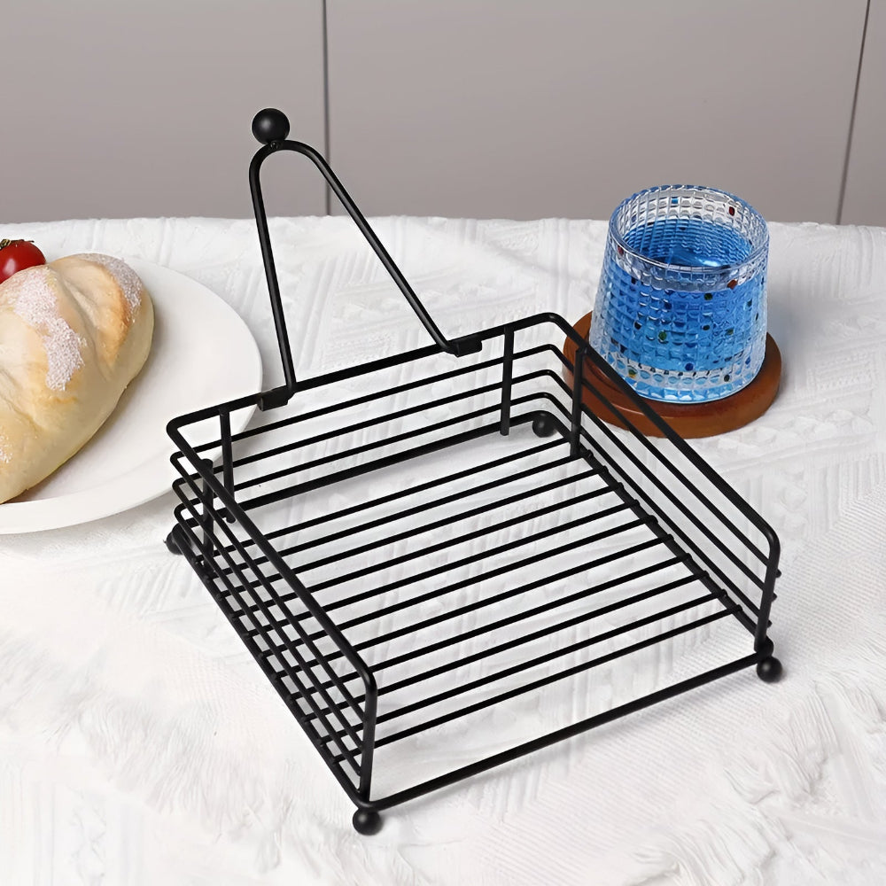 Modern Iron Napkin Holder for Stylish Tabletop Organization