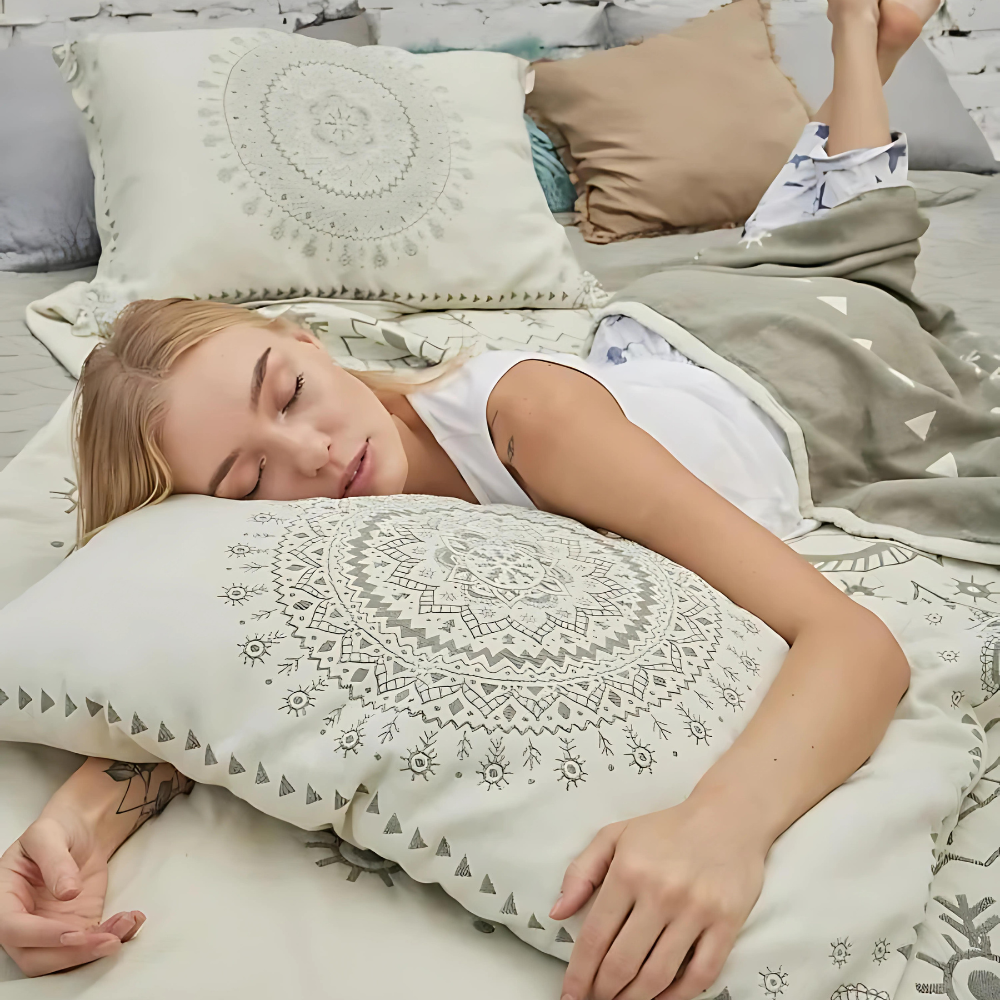 Soft Cotton Gauze Mandala Pillowcases 19x29 inches (2pcs)