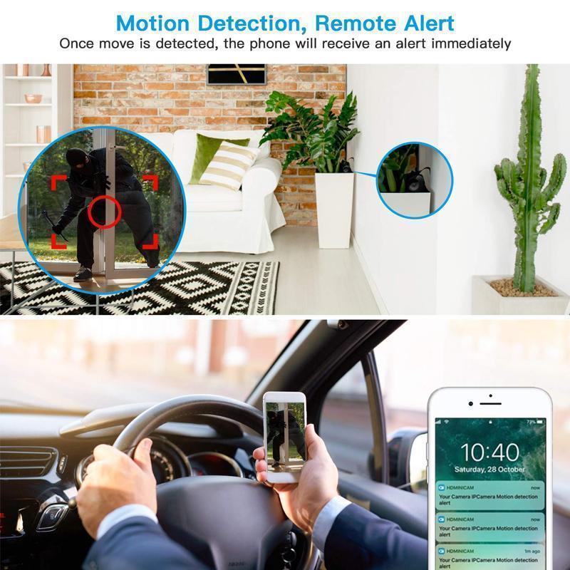 1080p Magnetic WiFi Mini Camera with Night Vision and Motion Detection