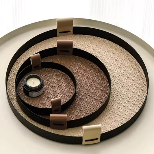Nordic Rattan Weave Tray for Organizing