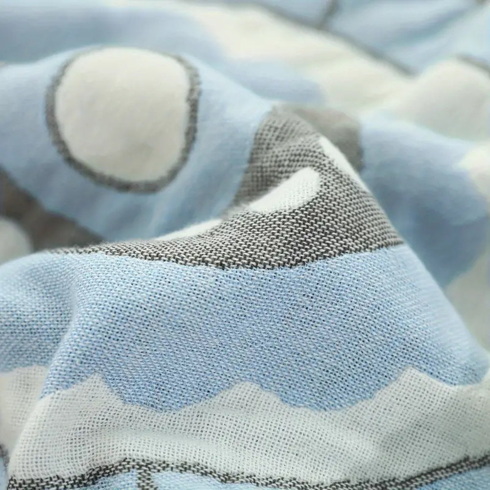 Geometric Cotton Throw Blanket for All Seasons