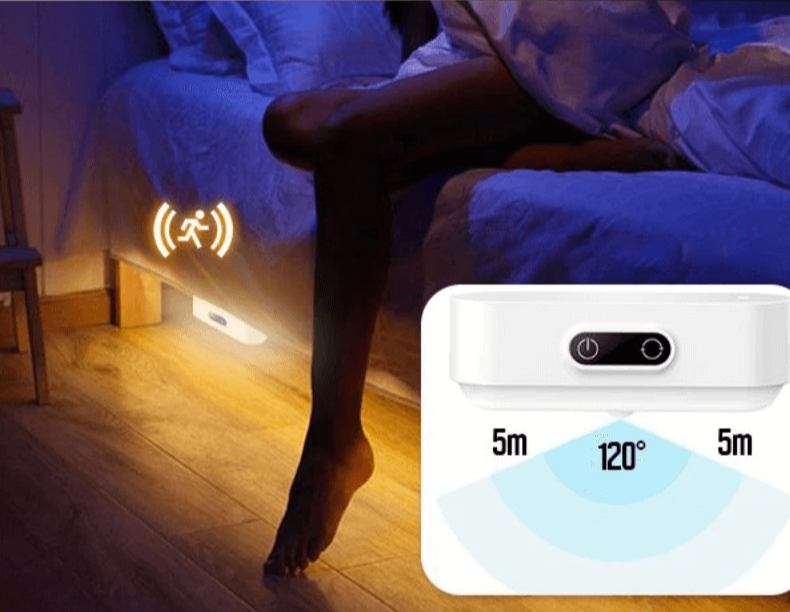 Rechargeable Motion-Activated Night Light with Adjustable Brightness
