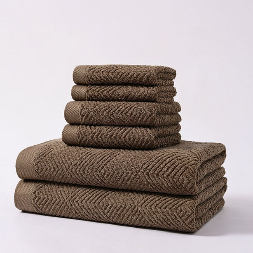 Supreme Soft Cotton Towel Set - 6 Piece Luxury Collection