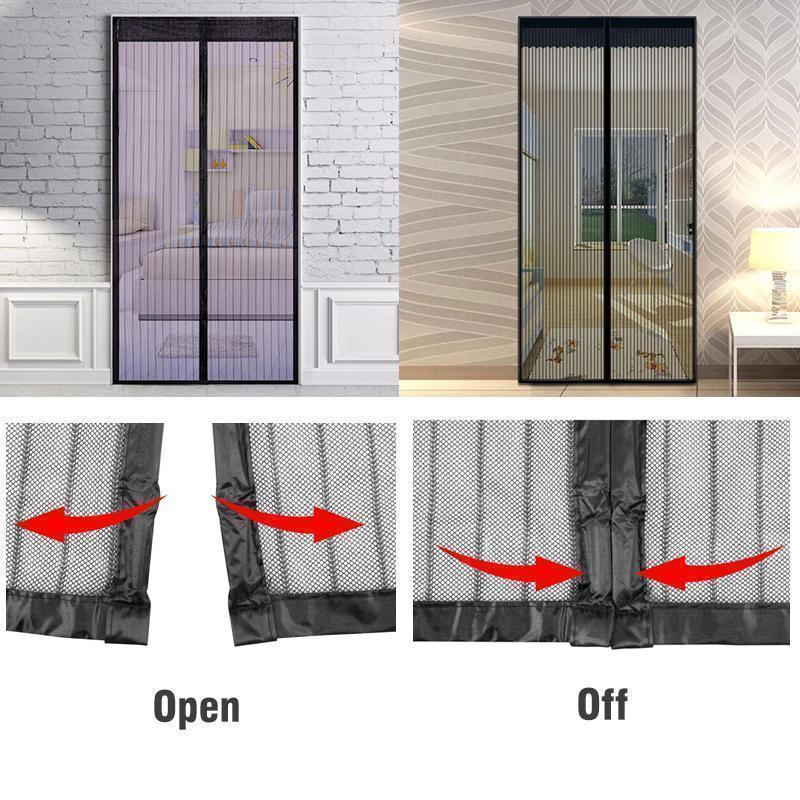 Magnetic Fly Screen Door with Velcro Closure for Pets