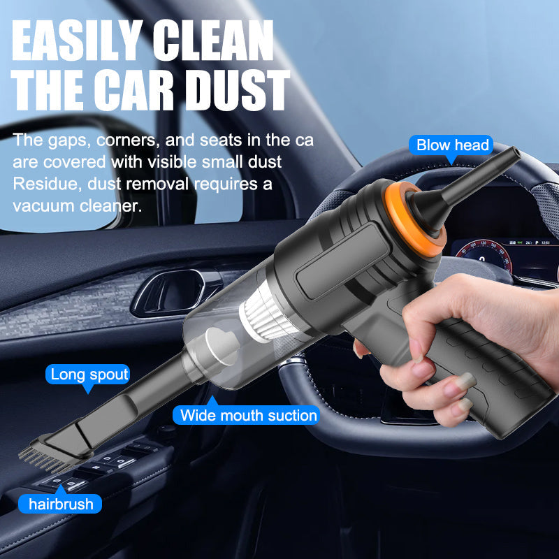 Portable Cordless Vacuum Cleaner with Strong Suction and Air Duster Function
