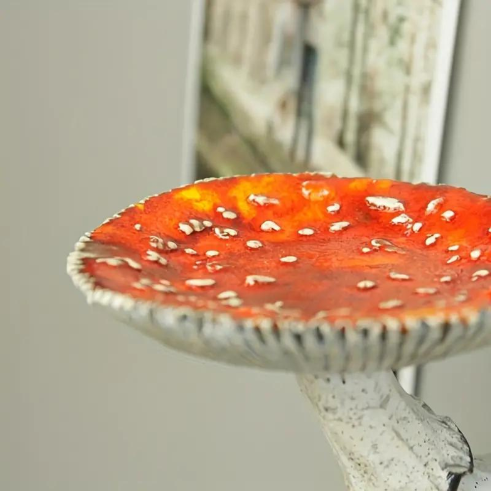 Floating Mushroom Wall Shelf - Colorful Resin Decor