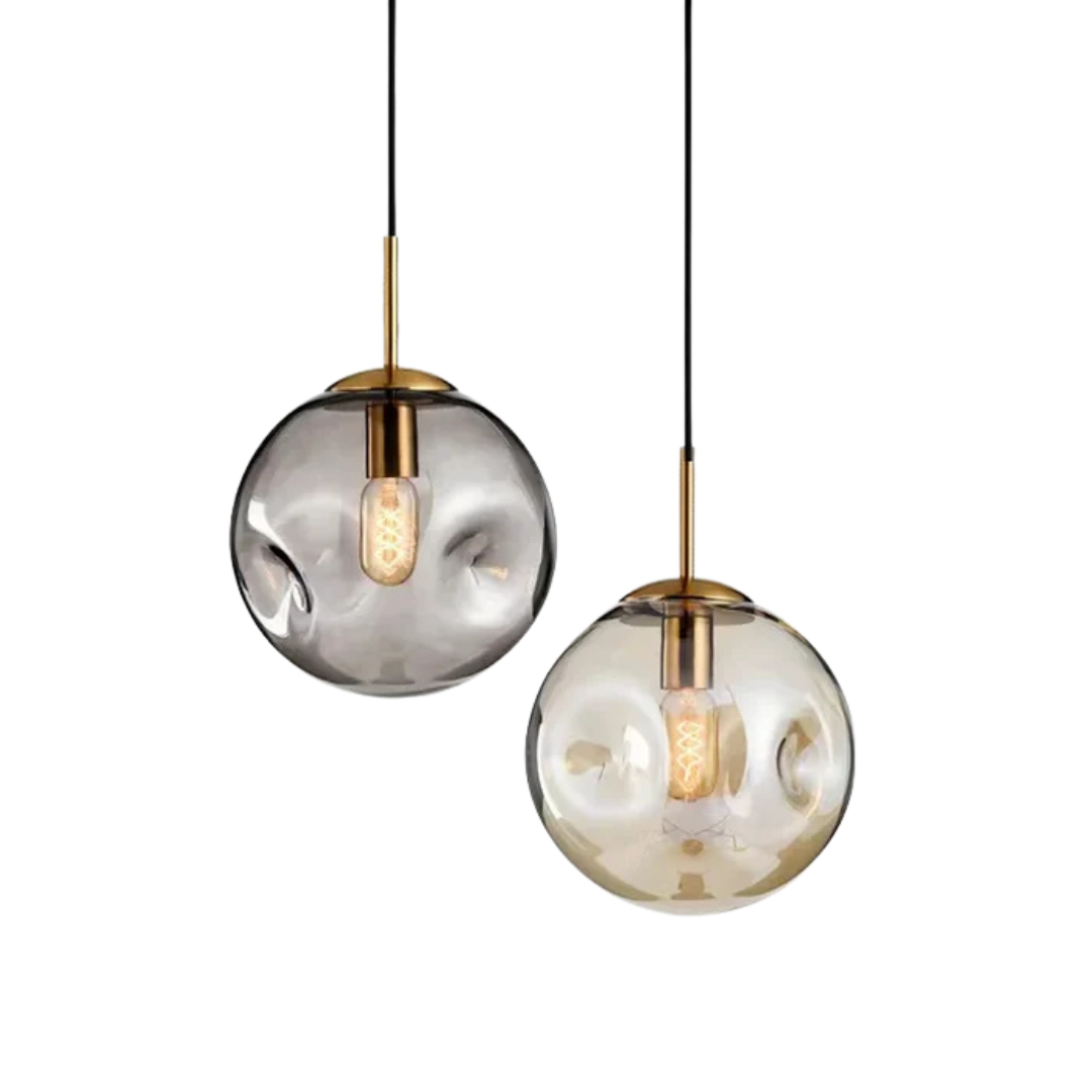 Glass Pendant Dining Table Lamp with Elegant Balls