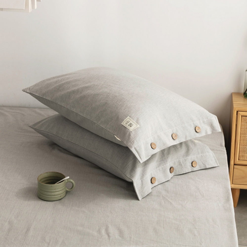 Organic Cotton Pillowcases - Soft & Breathable Twin Pack