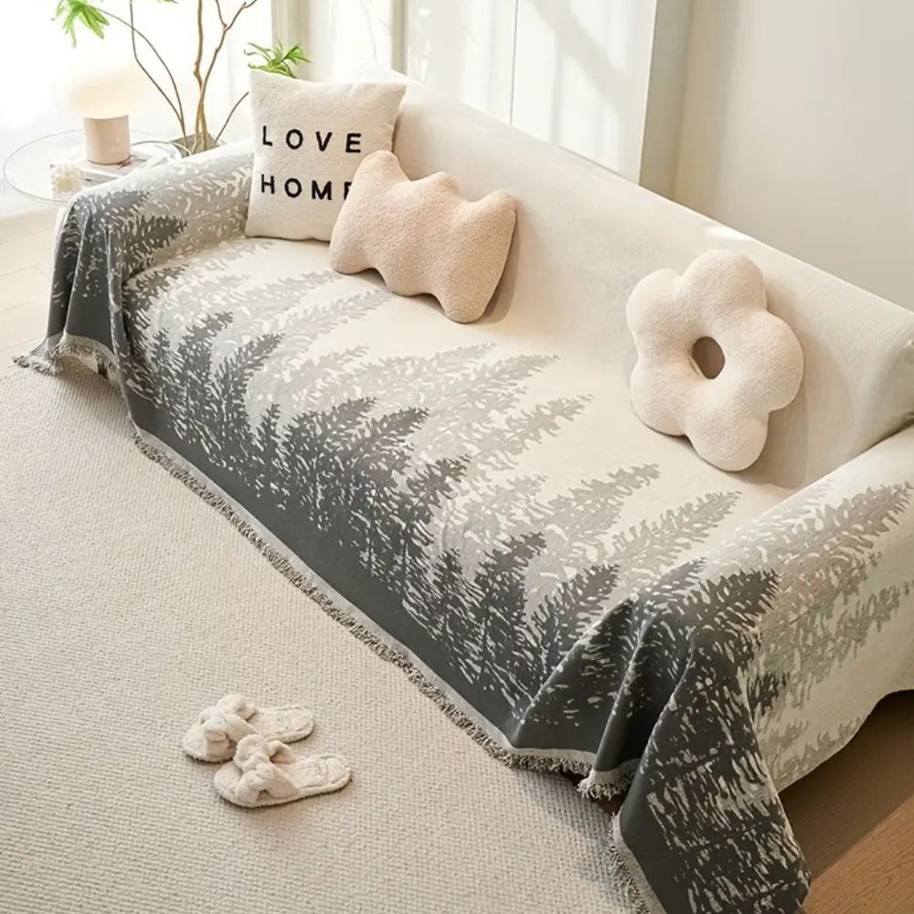 Chenille Forest Glitz Sofa Cover