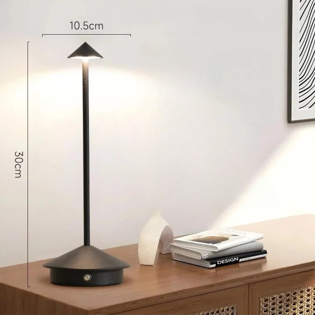 Wireless Dimmable LED Table Lamp - Waterproof Rechargeable Design