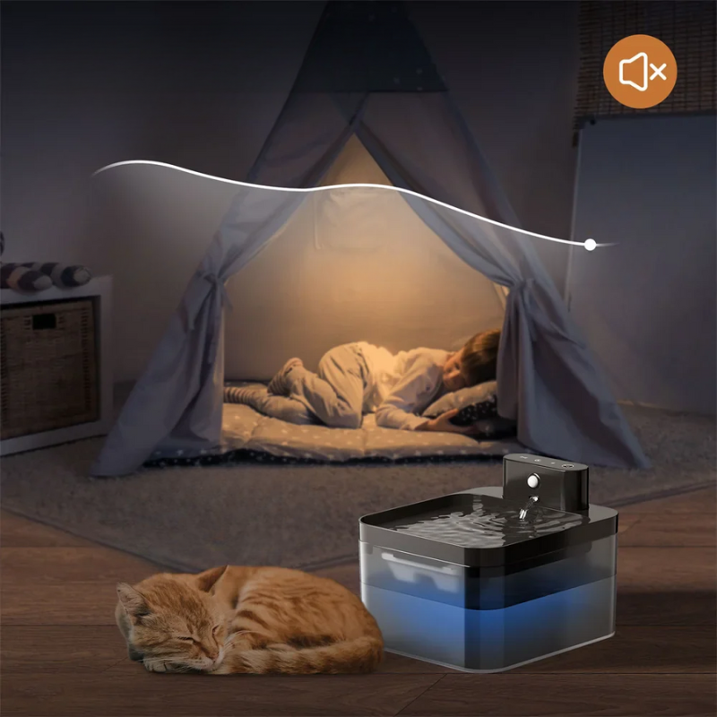 Automatic Wireless Cat Water Fountain with Sensor Technology
