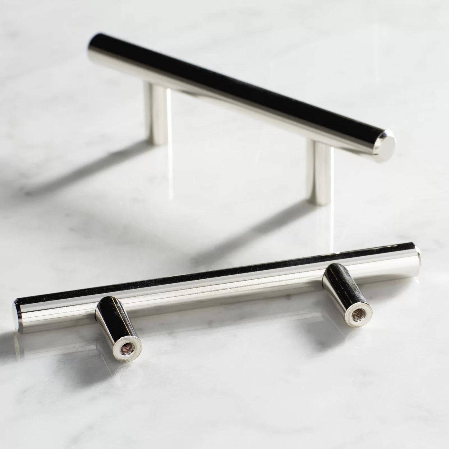 Brushed Nickel Stainless Steel T-Bar Drawer Handles