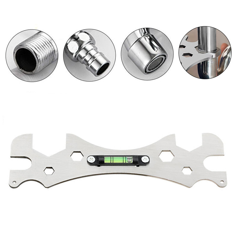 Adjustable Stainless Steel Angle Wrench for Faucets and Sinks