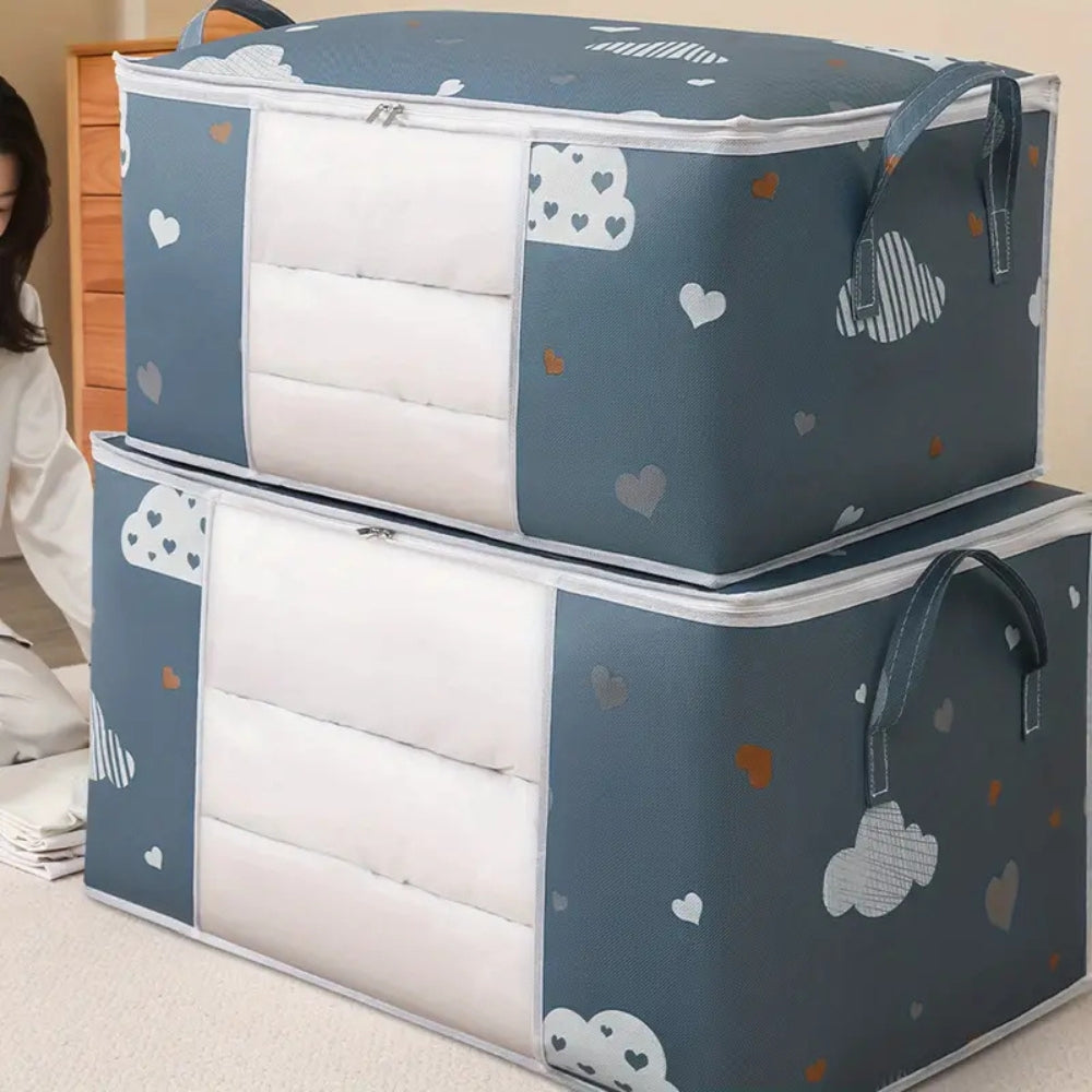 Durable Kids Clothes Storage Bag with Reinforced Handles
