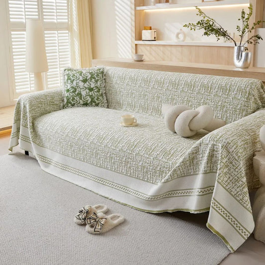 Stretchable Ice Silk Sofa Cover in Crystal Chill Design