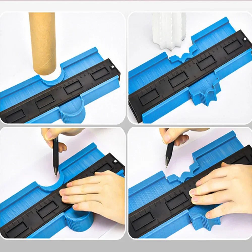 Contour Gauge Tool for Woodworking and Construction - ABS Plastic Shape Duplicator