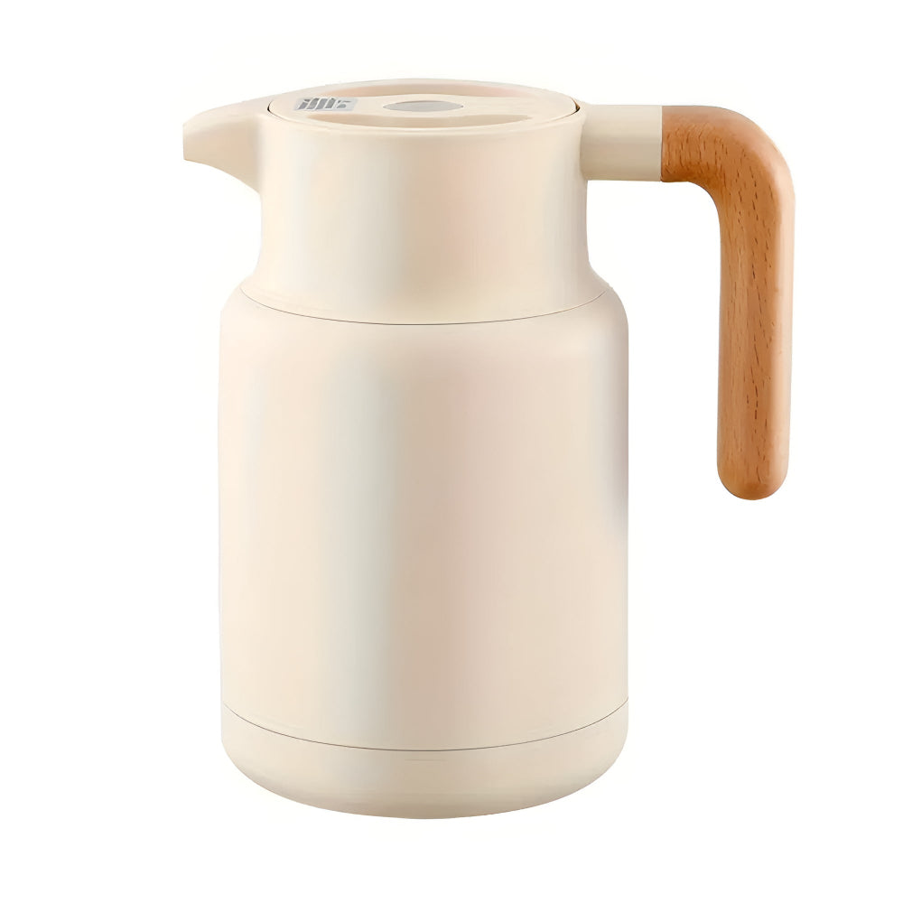 Premium Insulated Wooden Handle Carafe 1.3L