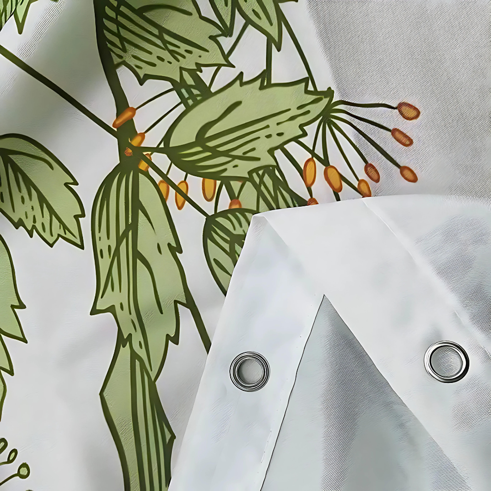 Waterproof Nature-Inspired Bird & Tree Shower Curtain