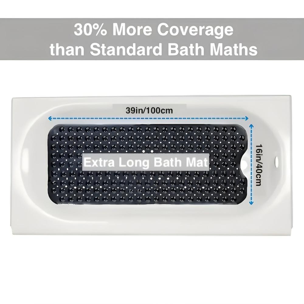 Non-Slip Bathtub Mat with Strong Suction Cups