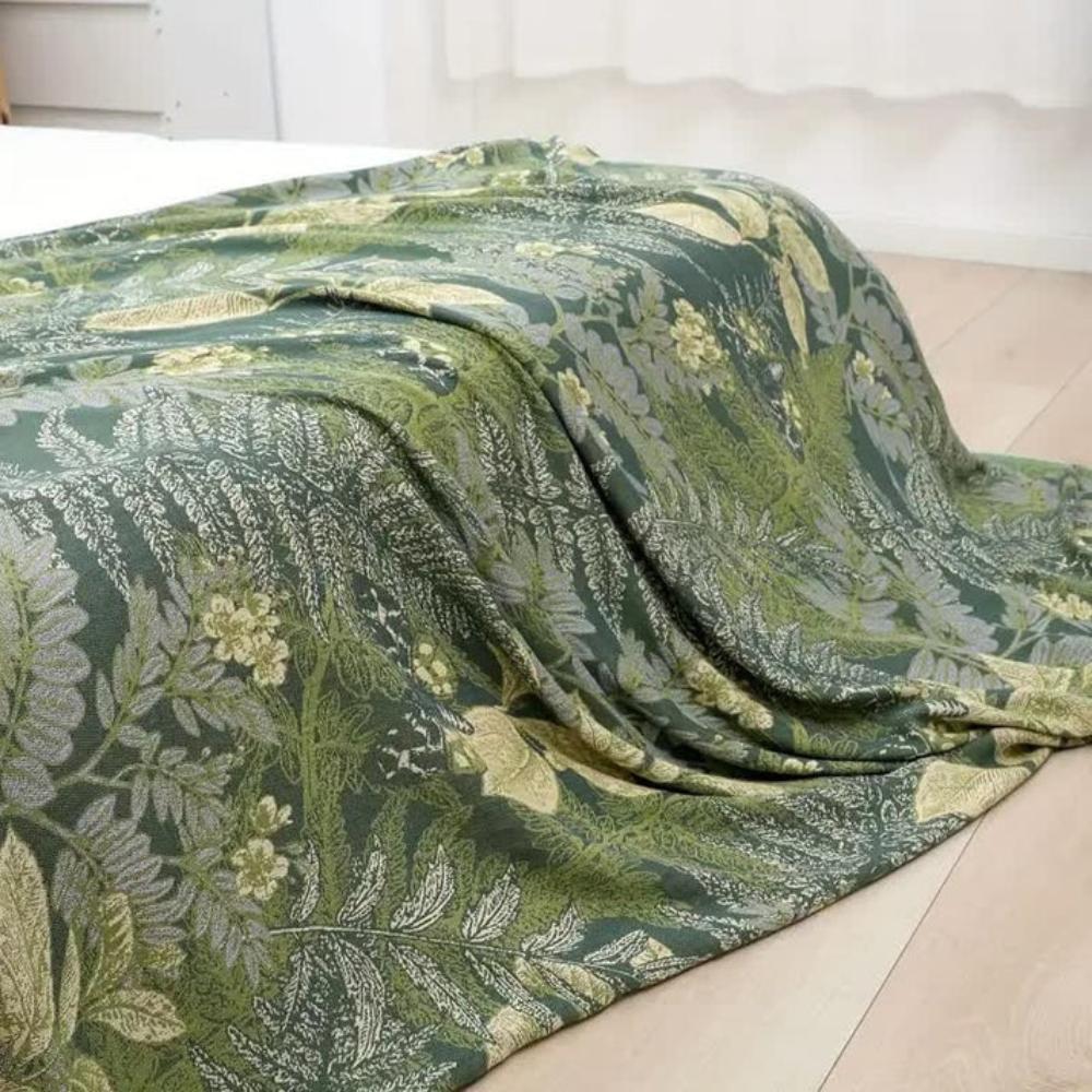 Bamboo Fiber Cooling Blanket with Jacquard Texture
