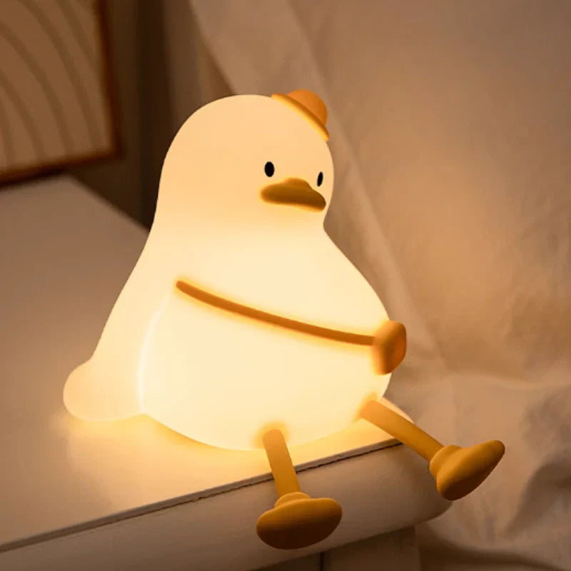 Rechargeable Soft Silicone Animal Night Light with Adjustable Brightness