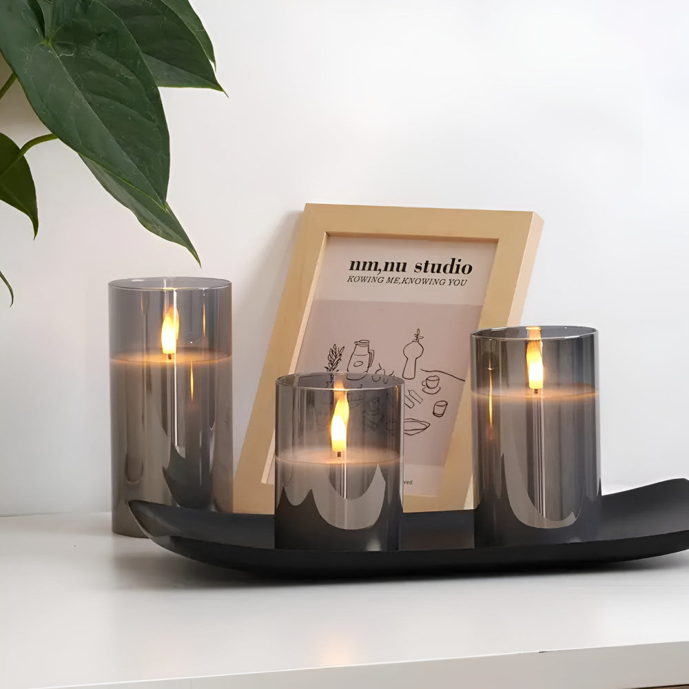 Ethereal 3D Flameless LED Candle Set