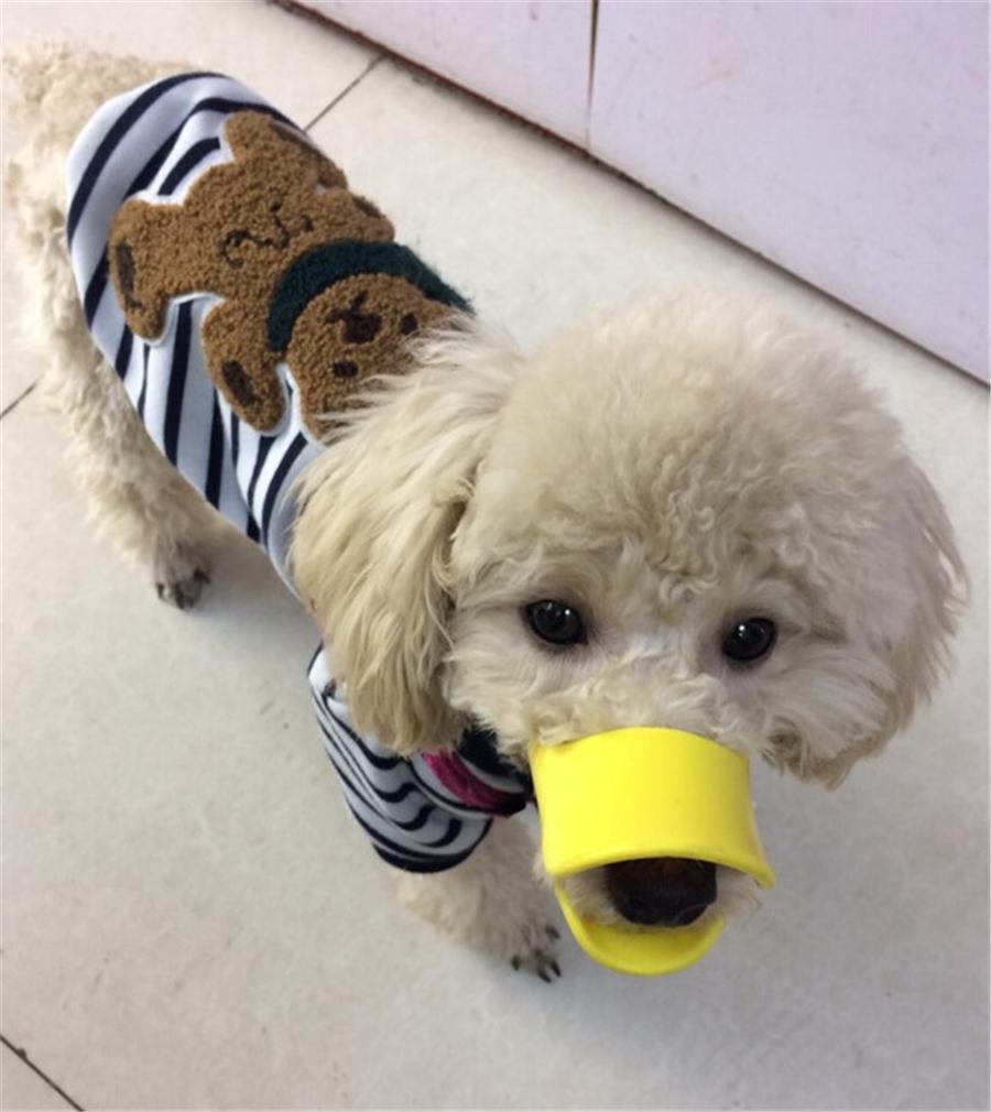 Adjustable Duck Bill Dog Muzzle for Safe Grooming and Bark Control