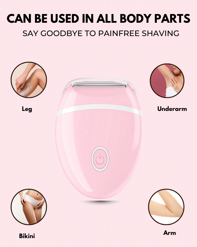 Painless Waterproof Lady Shaver for Sensitive Skin