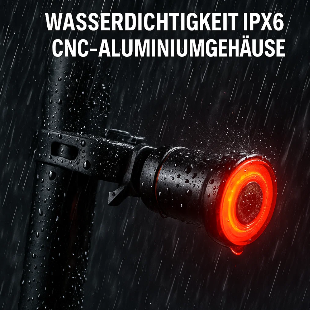 USB Rechargeable Smart Bike Rear Light with Automatic Brake Signal