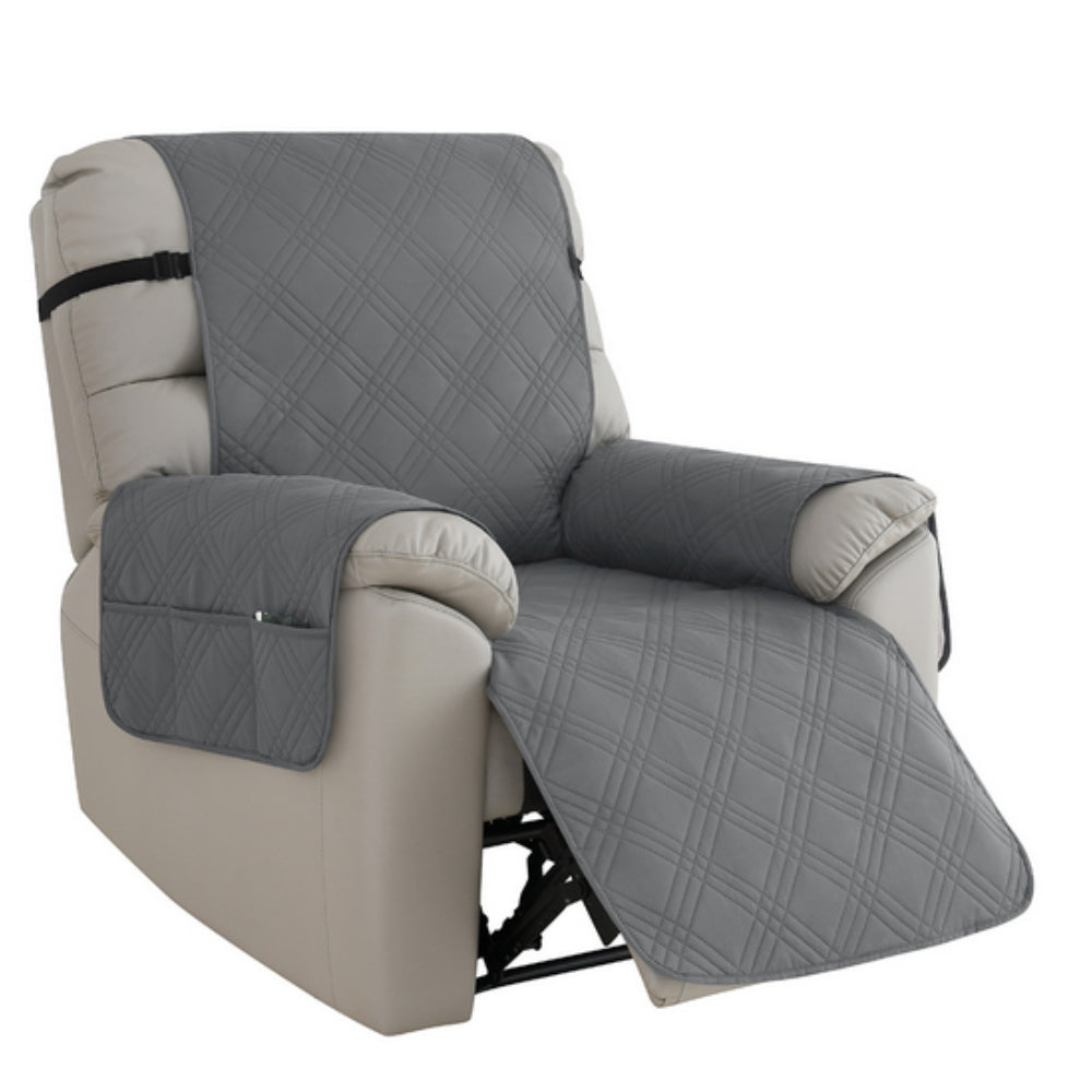 Premium Waterproof Non-Slip Recliner Slipcover with Side Pocket