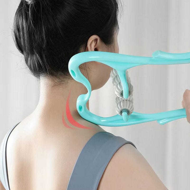 Adjustable Cervical Massager with Ergonomic Handle