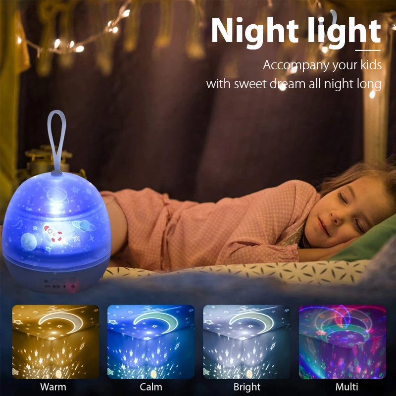 Star Projector Night Light with 6 Films and Music