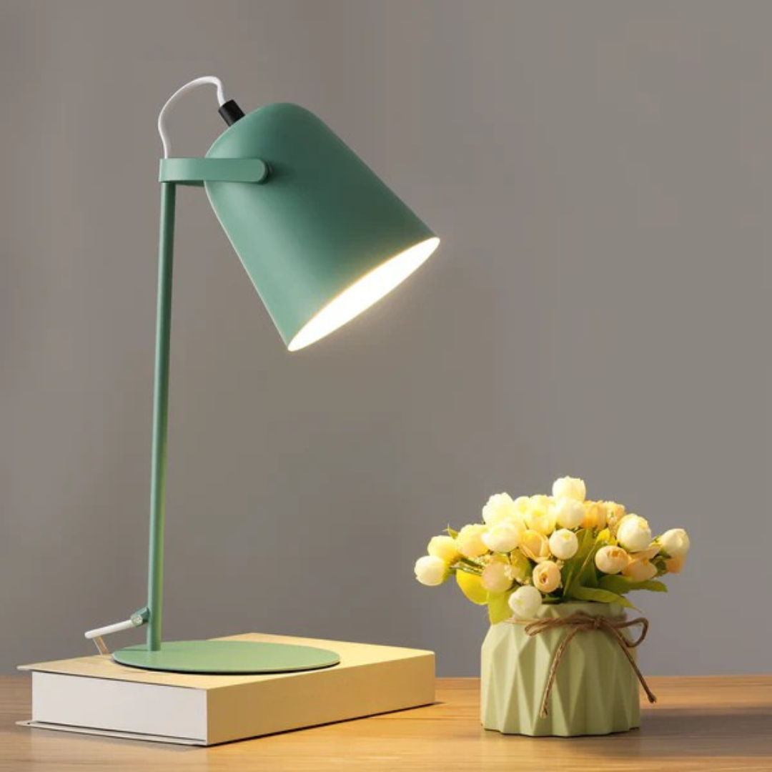Modern Adjustable LED Desk Lamp in Yellow