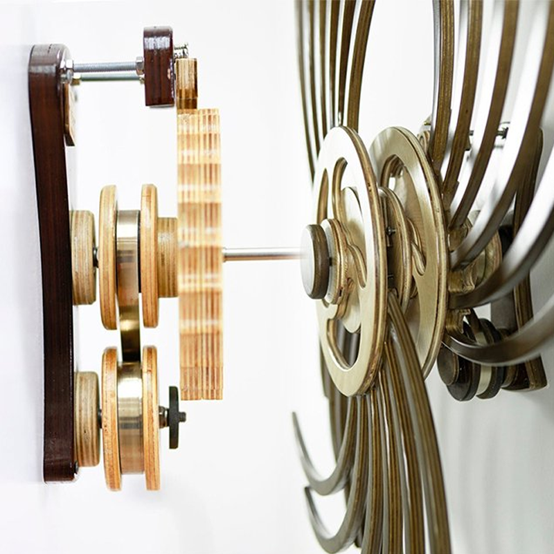 Handmade Kinetic Wooden Sculpture - Boomerang or Vice Versa Design