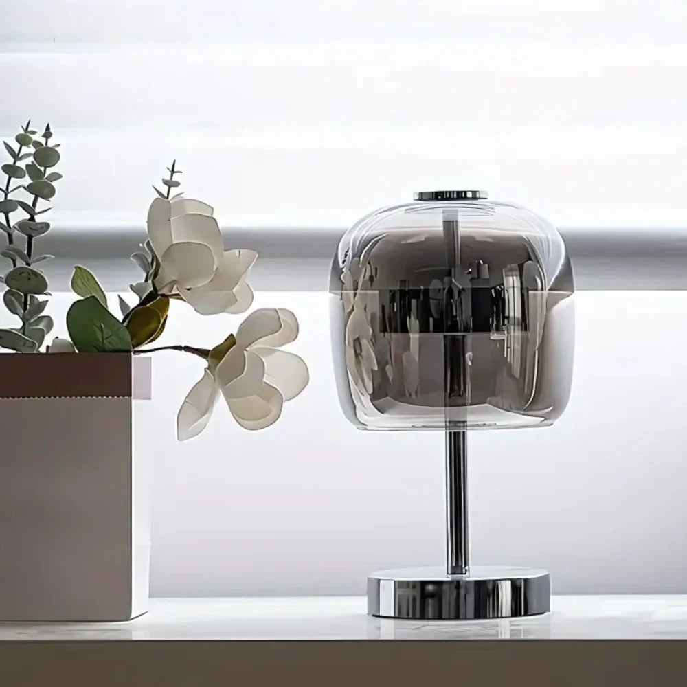 OpalEdge Modern Table Lamp with Dimmable USB Lighting