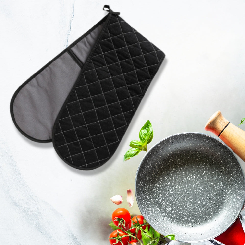 Extra Long Non-Slip Kitchen Mitt for Heat Protection