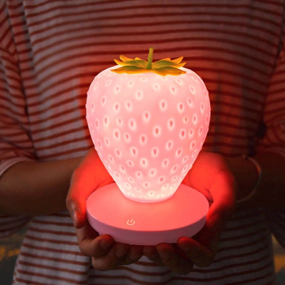 Strawberry Touch-Sensitive Nightstand Lamp
