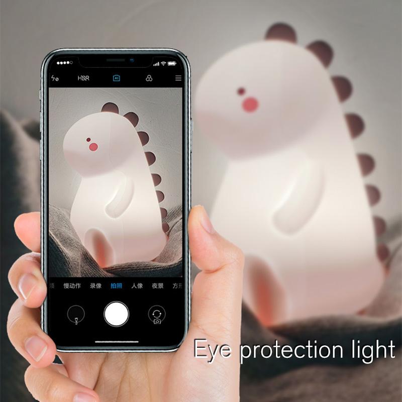 Rechargeable Color-Changing Dinosaur Night Light