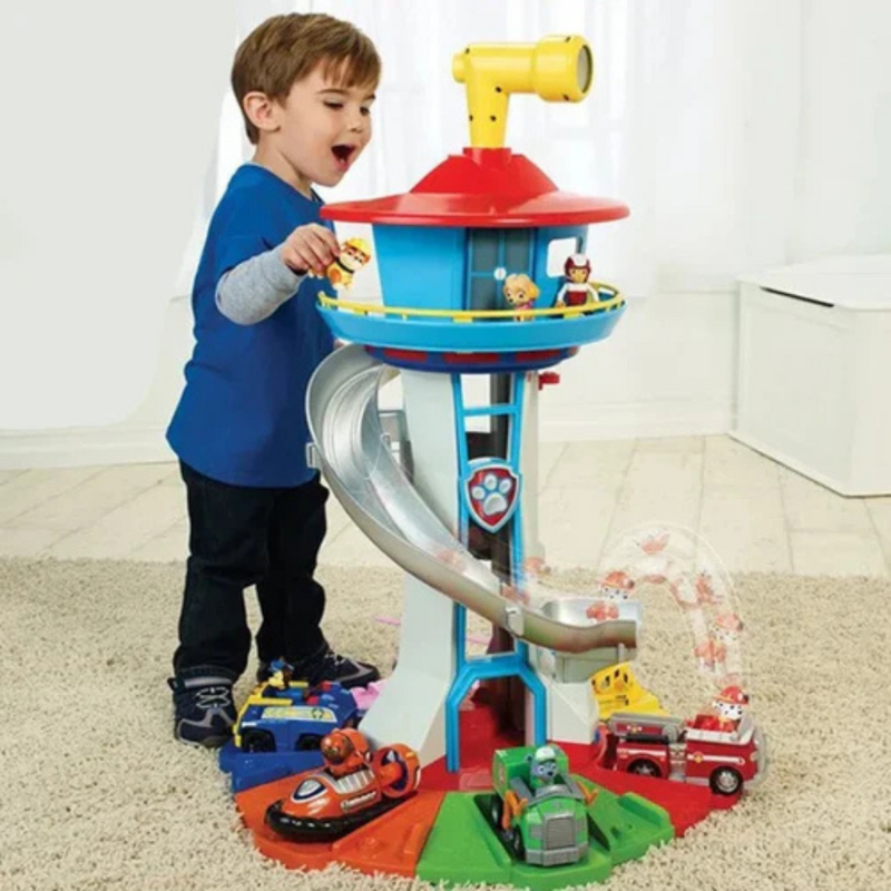 Kids Adventure Tower Playset with Vehicles and Figures