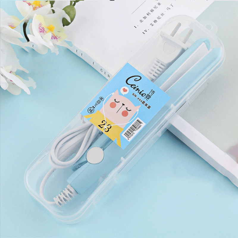 Mini Ceramic Hair Straightener for Curls and Waves